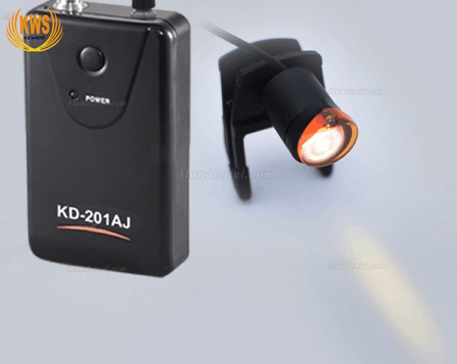 1W LED Dental Surgical Head Light Lamp Headlight Economic KD-202A-1 Clip-on Type